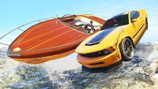 Угарный скилл-тест на лодке и доминаторе в GTA 5 Online