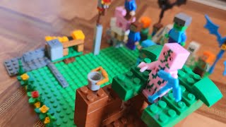???? Синички играют ???? в майнкрафт и демонстрируют свои ???? постройки Поделки из ЛЕГО Minecraft LEGO