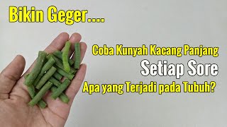 COBA KUNYAH KACANG PANJANG SETIAP SORE, APA EFEKNYA UNTUH TUBUH????