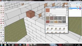 SketchUp  Моделирование дома  4 Доделка стен гаража