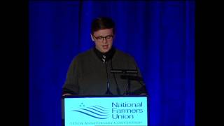 Killian Harnish Presents to NFU 115th Anniversary Convention