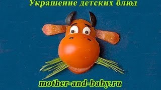 Детские блюда: украшение детских блюд