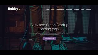Drupal шаблон Bobby. Landing Page услуг Drupal 8.5 скачать бесплатно