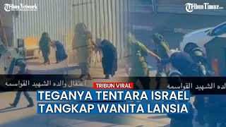 Tak Punya Hati! Tentara Israel 'Culik' Wanita Lansia yang Sulit Berjalan