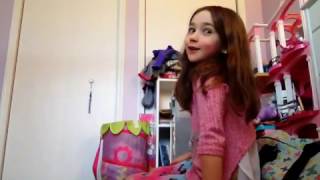 Alexis and Delaney doing gymnastic tricks