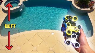 CAN FIDGET SPINNERS PROTECT MY IPHONE FROM 100FT DROP?! | FaZe Rug