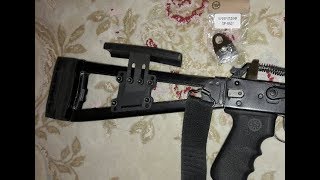 Подщечник и удлинитель рамочного приклада АК и Сайги