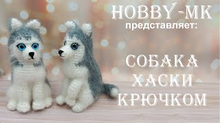 Собака Хаски крючком ч.2 (авторский МК Светланы Кононенко)