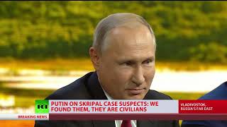 'We've seen the pictures, we know who they are': Putin on Skripal case suspects