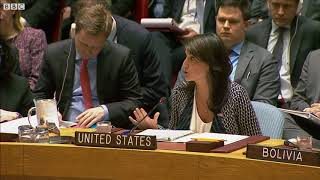 UN ambassador: 'How can you say that with a straight face?' - BBC News