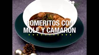 Romeritos con mole y camarón