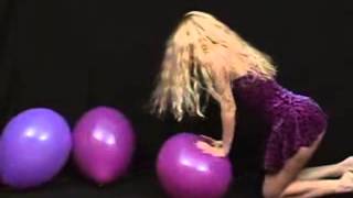 balloon fetish looner) balloonheart   katya sitpop purple balloons