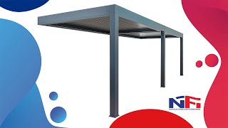SUNCONTROL 2-Pergola Bioclimatique adossée (2 modules)