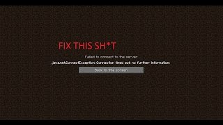 HOW TO FIX java.net.connectexception connection timed out no further information