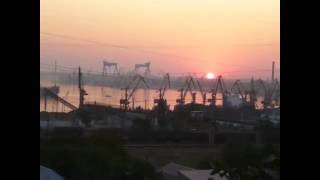 Закат над Николаевским морским портом - Sunset over Nikolaev seaport