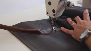 Making a Waxed Canvas and Leather Duffle Bag Timelapse
