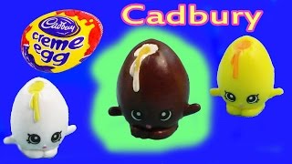 Custom Shopkins Season 1 Cadbury CHOCOLATE Creme Egg DIY Painted Craft Kawaii Toy