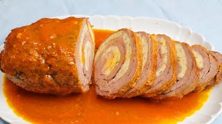 MERAVIGLIOSO ROLLÈ DI CARNE FARCITO CHE RENDERÀ FELICE TUTTA LA FAMIGLIA!