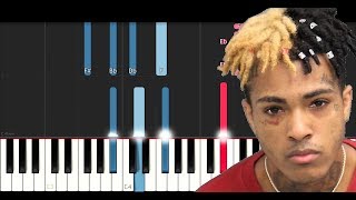 XXXTentacion - Angel (SLOW EASY PIANO TUTORIAL)
