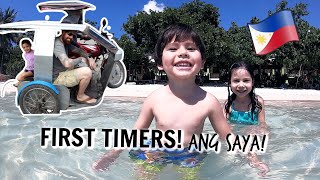 My Half- American Kids' First Time in Philippine Tricycles & Mindanao Beach! | TheFrostFamily