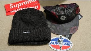 Supreme FW17 Pickup/Unboxing Week 7 'Loose Gauge Beanie + Stone Island 6-Panel'