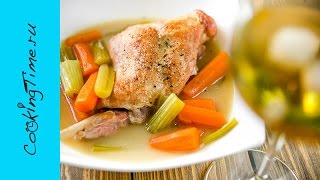 Кролик в белом вине - простой рецепт вкусного ужина - готовим дома