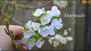 Цветы из Ленты 2.5 см Весенний Ободок Канзаши МК Flower Headband