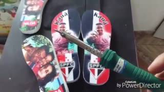 Como estampar havaianas| novo método de estampar havaianas