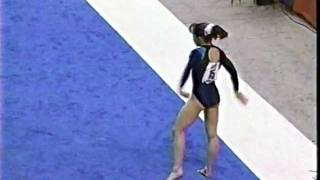 LUDIVINE FURNON - 15 - FLOOR - FRENCH NATIONAL CHAMPION & OLYMPIAN - 1996 - VOB