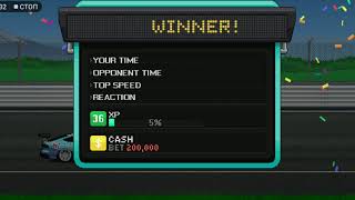 Баг на победу в любом режиме в игре car pixel racer