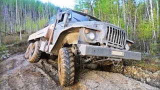 ГРУЗОВИКИ КАМАЗ УРАЛ НА БЕЗДОРОЖЬЕ СЕВЕРА РОССИИ LEDOVI THE WAY OF DALNOBOYSCHIKOV RUSSIA