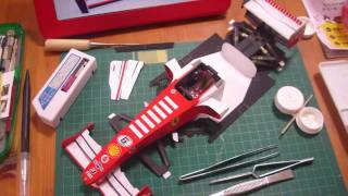 出来た！　超絶フェラーリ248F1ペーパークラフト　【 Ferrari 248F1 PaperModel 】