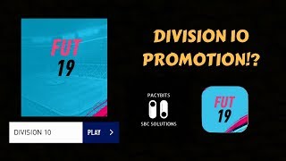 DIVISION 10 PROMOTION!- FUT 19 PACK OPENER AND DRAFT!- FUTGOD 2019 GAME