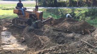 CASE 310 Taking Out a Big Stump