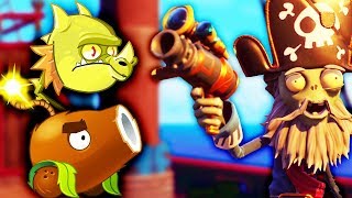 РАСТЕНИЯ против ЗОМБИ ПИРАТОВ Детский летсплей по мультяшной игре Plants vs. Zombies 2