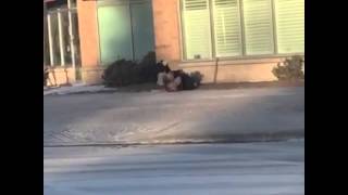 Drunk girl fail, CAUGHT ON VIDEO