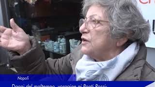 Napoli: danni dal maltempo, voragine ai Ponti Rossi - 13 Novembre 2019