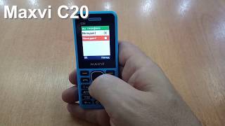Maxvi C20 Incoming Call And Ringtones. Входящий звонок и Встроенные Мелодии Звонка и Сообщений.