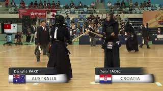 17th World Kendo Championships 4ch D.PARK(AUS) vs T.TADIC(CRO)