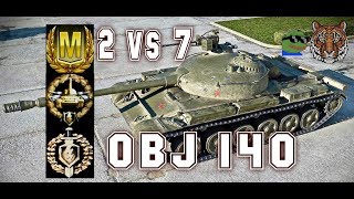 Obj 140 #6 world of tank blitz Feat ECTIGER Aced gameplay  2vs7 + 6200 DMG