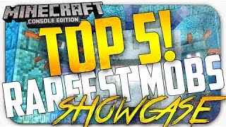 Minecraft Top 5 Rarest Mobs! - RAREST / Hardest Mobs to find in Minecraft