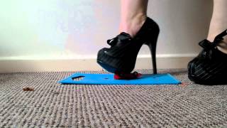 BBW Stiletto trampling #1 (Poor little car!)