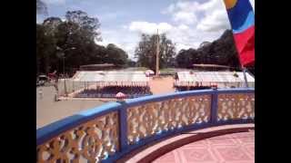 Main Cao Đài Temple in Vietnam on annual festival ceremony - From the terrace of the main temple