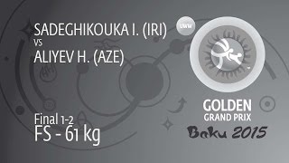 GOLD FS - 61 kg: H. ALIYEV (AZE) df. I. SADEGHIKOUKA (IRI), 8-2