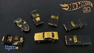 Hot Wheels 50th Anniversary Black & Gold Collection from Mattel