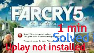 Far Cry 5 Won't Start Fix!(HINDI )/unable to detect uplay installation far cry 5