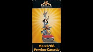 MGM/UA Home Video March '88 Preview Cassette (VHS Transfer)