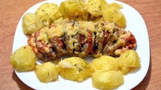 Свинина в духовке "Гармошка". (Pork in the oven)