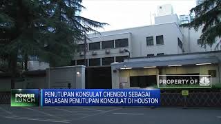 Bendera AS di Konsulat Chengdu Diturunkan