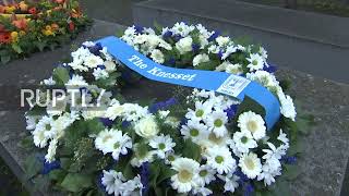 Germany: Scholz, Steinmeier and Knesset ​​speaker Mickey Levy lay wreaths at Holocaust memorial
